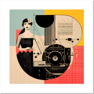 Retro Turntable Vintage Audio Record Player Posters and Art